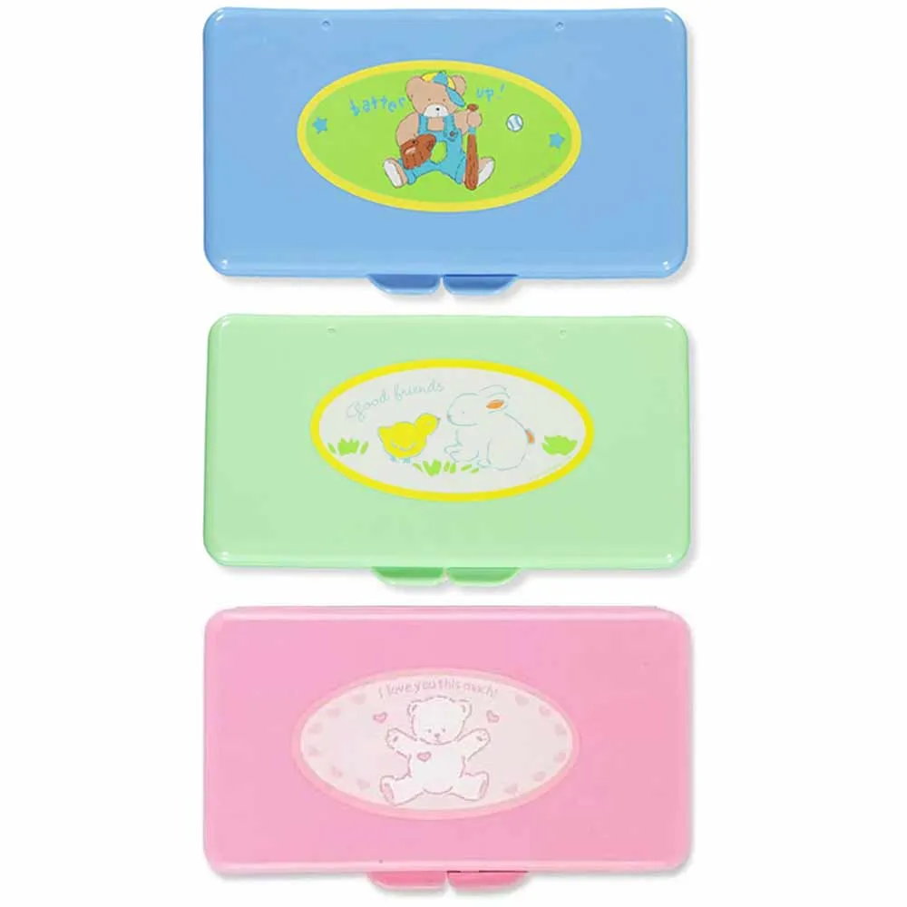 1 Baby Wet Wipes Case Kids Diaper Box Refillable Container Travel Bag Stroller