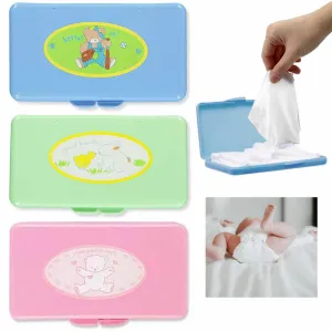 1 Baby Wet Wipes Case Kids Diaper Box Refillable Container Travel Bag Stroller