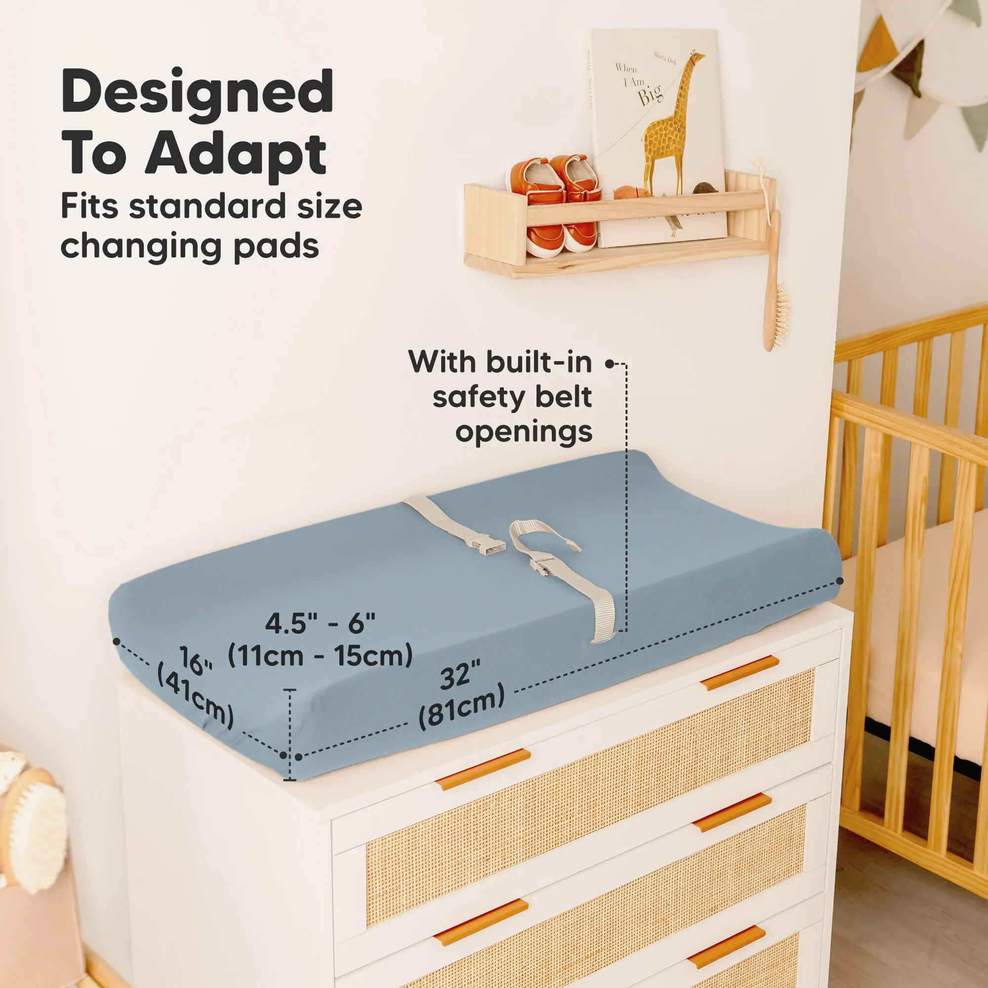 2-Pack Soothe Changing Pad Covers (Steel)
