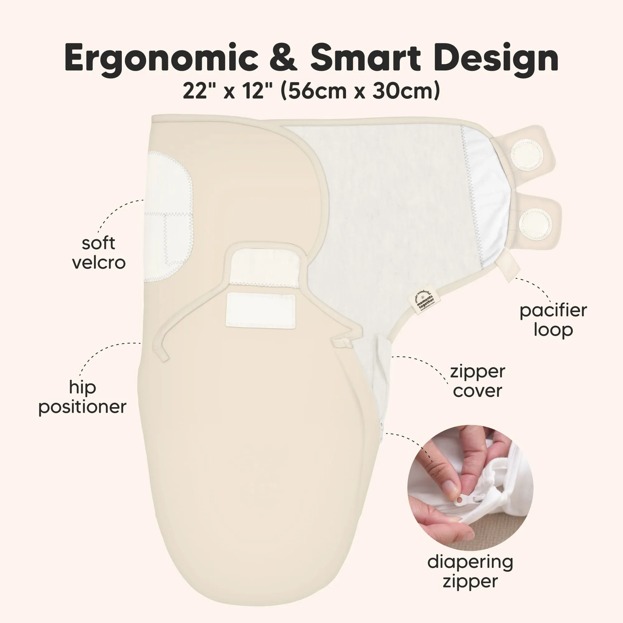 3-Pack Soothe Zippy Swaddle Wrap (Bumble Bear)