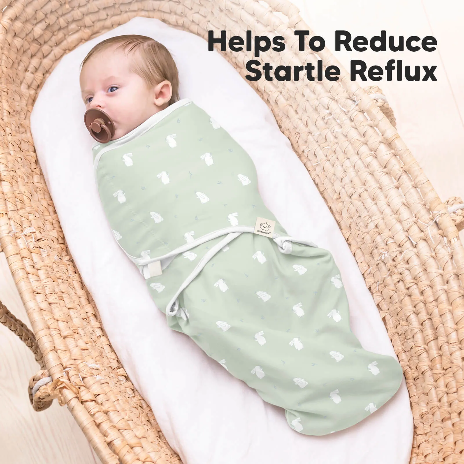 3-Pack Soothe Zippy Swaddle Wrap (Bunnies)