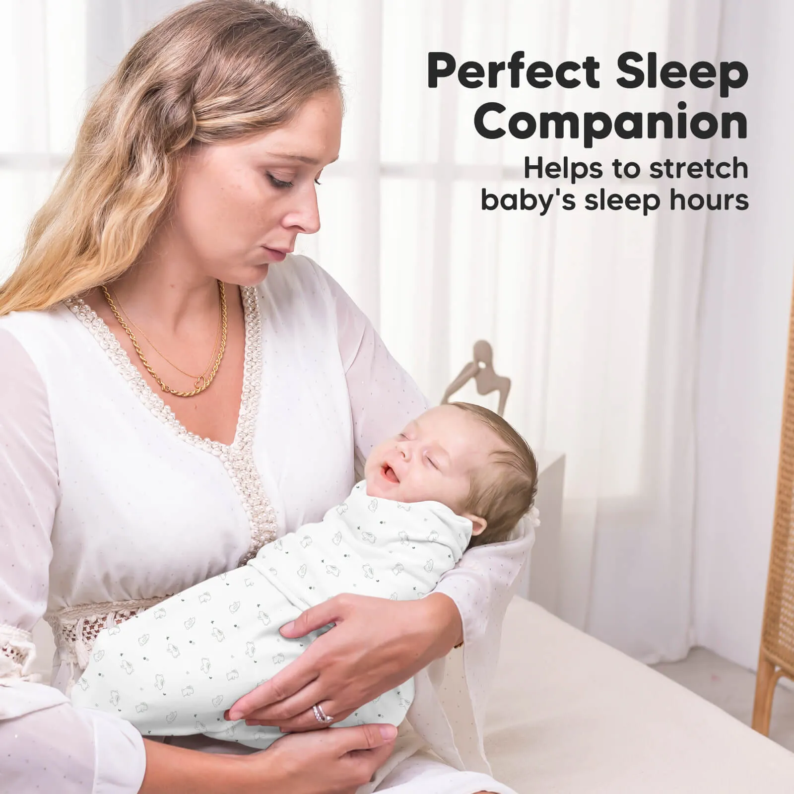 3-Pack Soothe Zippy Swaddle Wrap (Bunnies)