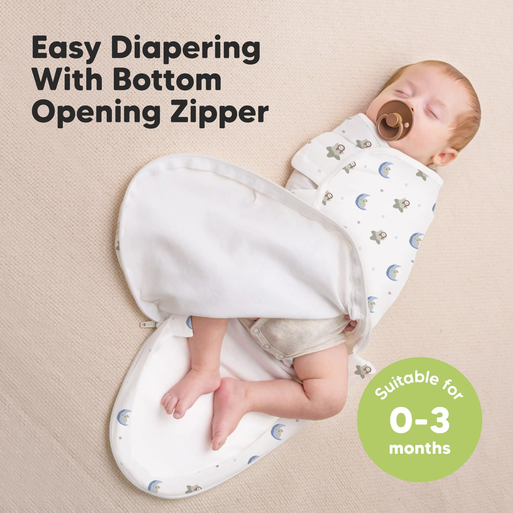 3-Pack Soothe Zippy Swaddle Wrap (Cosmo)