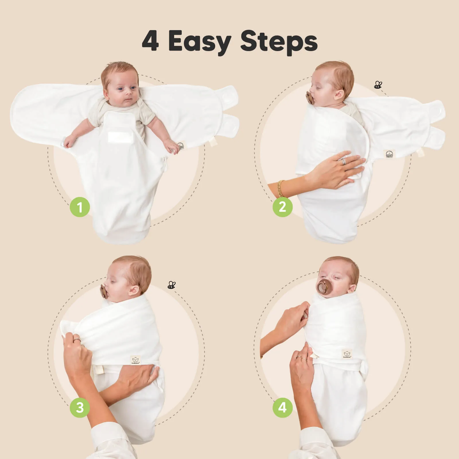 3-Pack Soothe Zippy Swaddle Wrap (Daffodil)