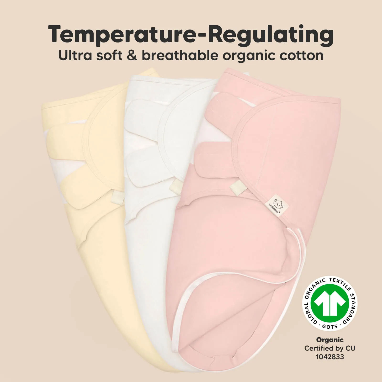 3-Pack Soothe Zippy Swaddle Wrap (Daffodil)