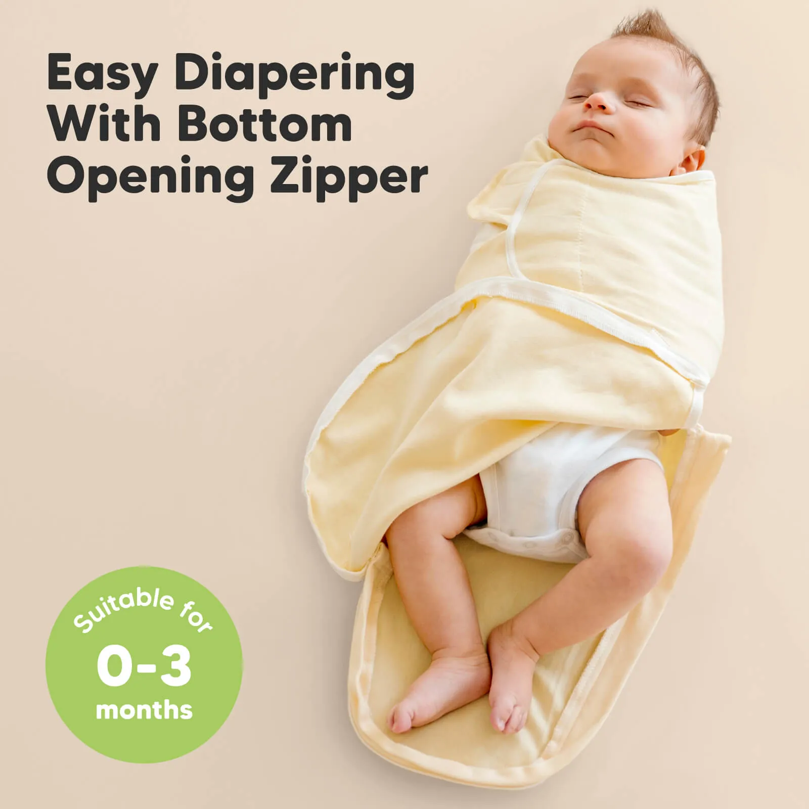 3-Pack Soothe Zippy Swaddle Wrap (Daffodil)