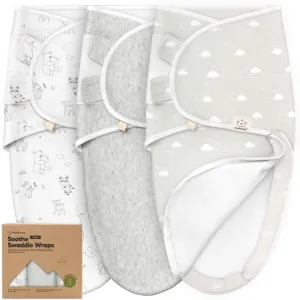 3-Pack Soothe Zippy Swaddle Wrap