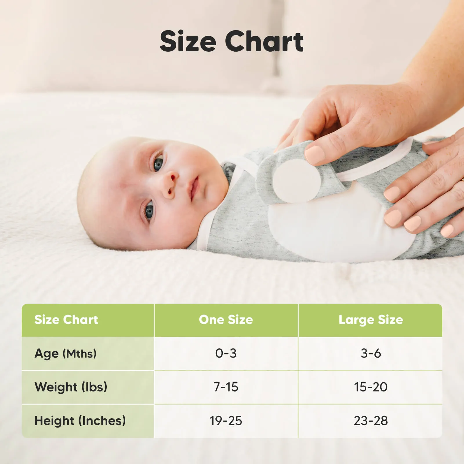 3-Pack Soothe Zippy Swaddle Wrap