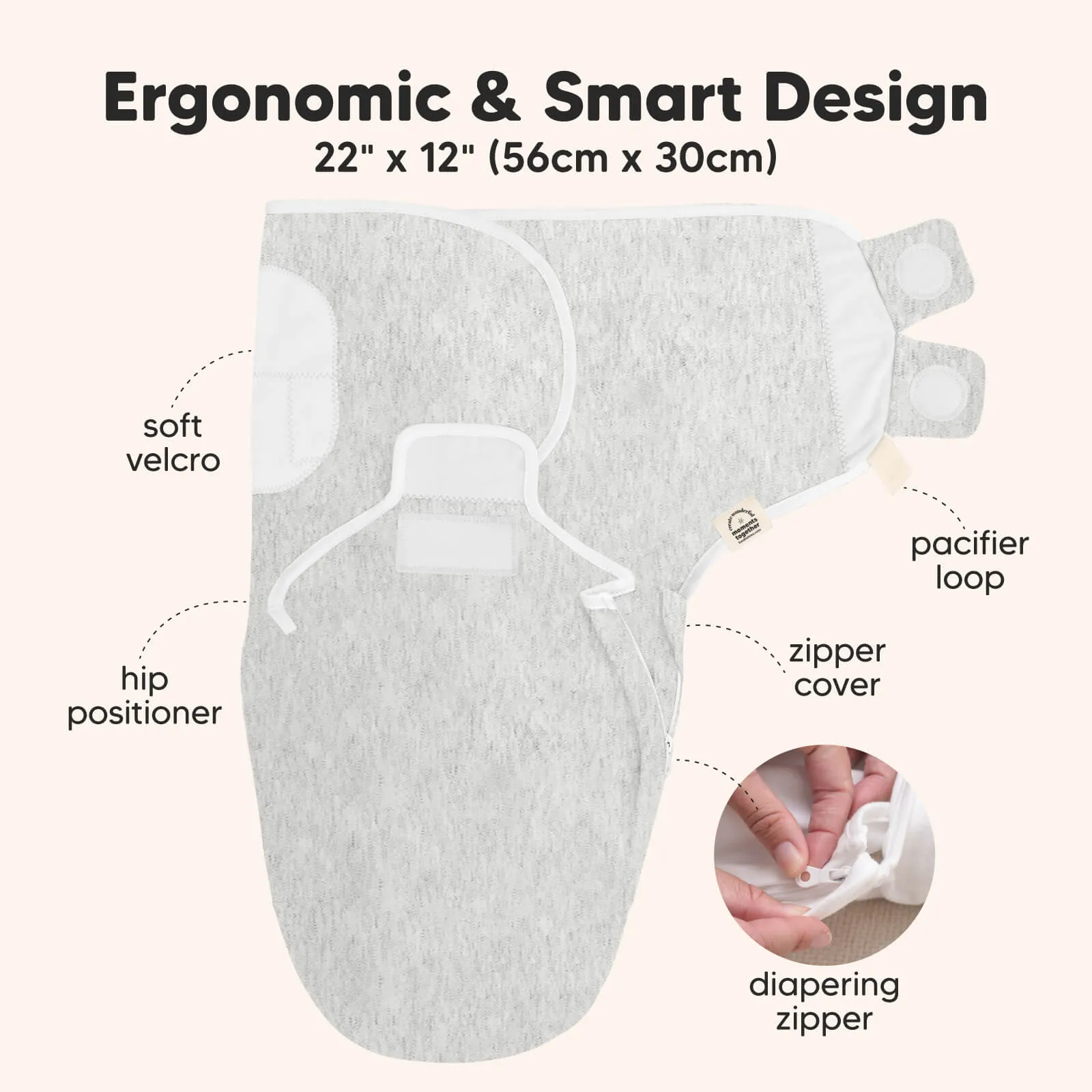 3-Pack Soothe Zippy Swaddle Wrap