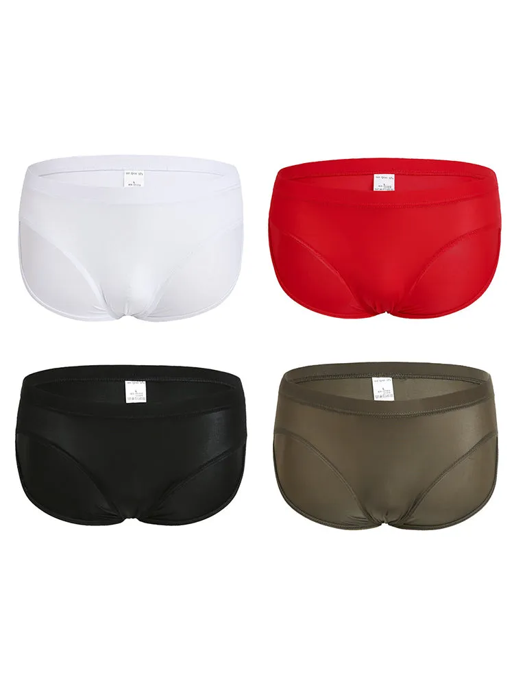 4 Pack Mens Seamless Ultra-Thin Briefs