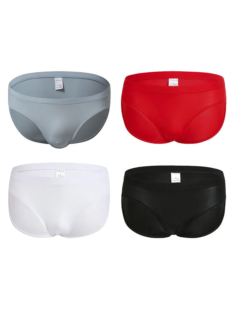 4 Pack Mens Seamless Ultra-Thin Briefs
