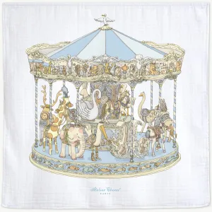 Atelier Choux Paris - Swaddle - Blue Carousel