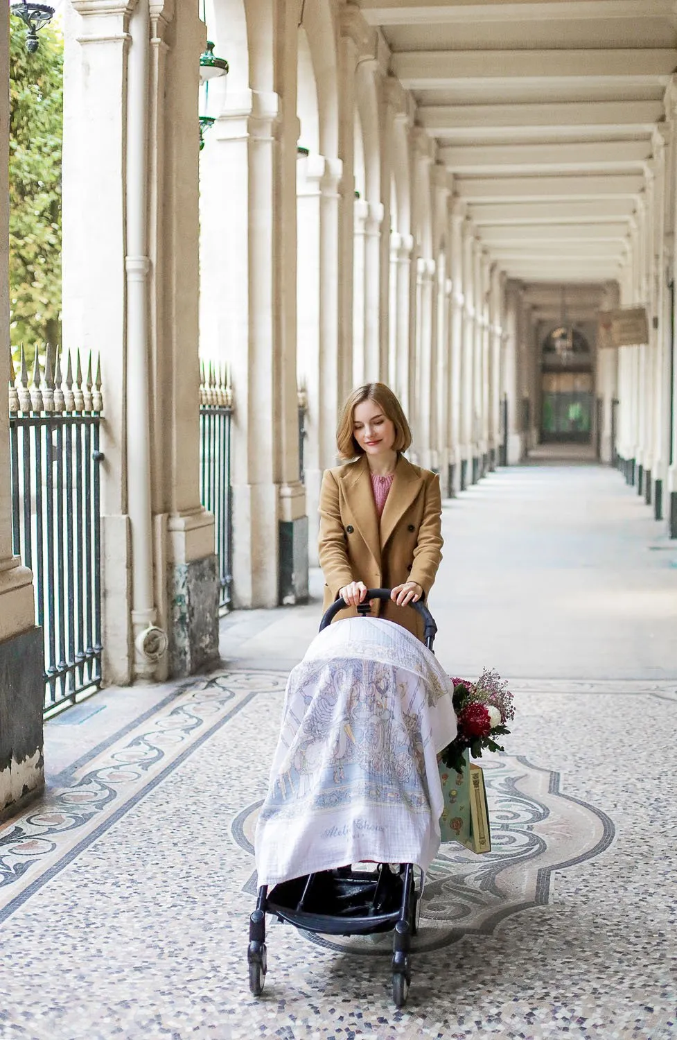 Atelier Choux Paris - Swaddle - Blue Carousel
