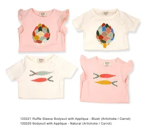 Baby Bodysuit with Applique - Veggie Salad (Organic Cotton)