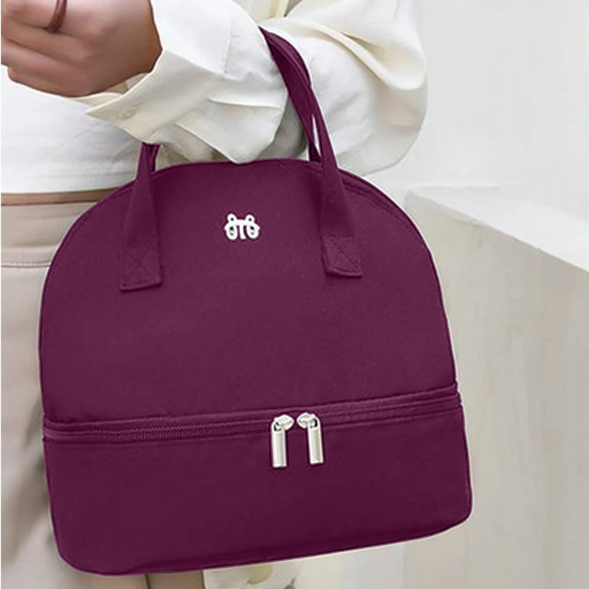 Babymoon Milk Preservation Baby Moms Mothers Diaper Bag | Portable Travel Insulated | Milk Bottle Container Storage Cooler Bag | Dark Purple