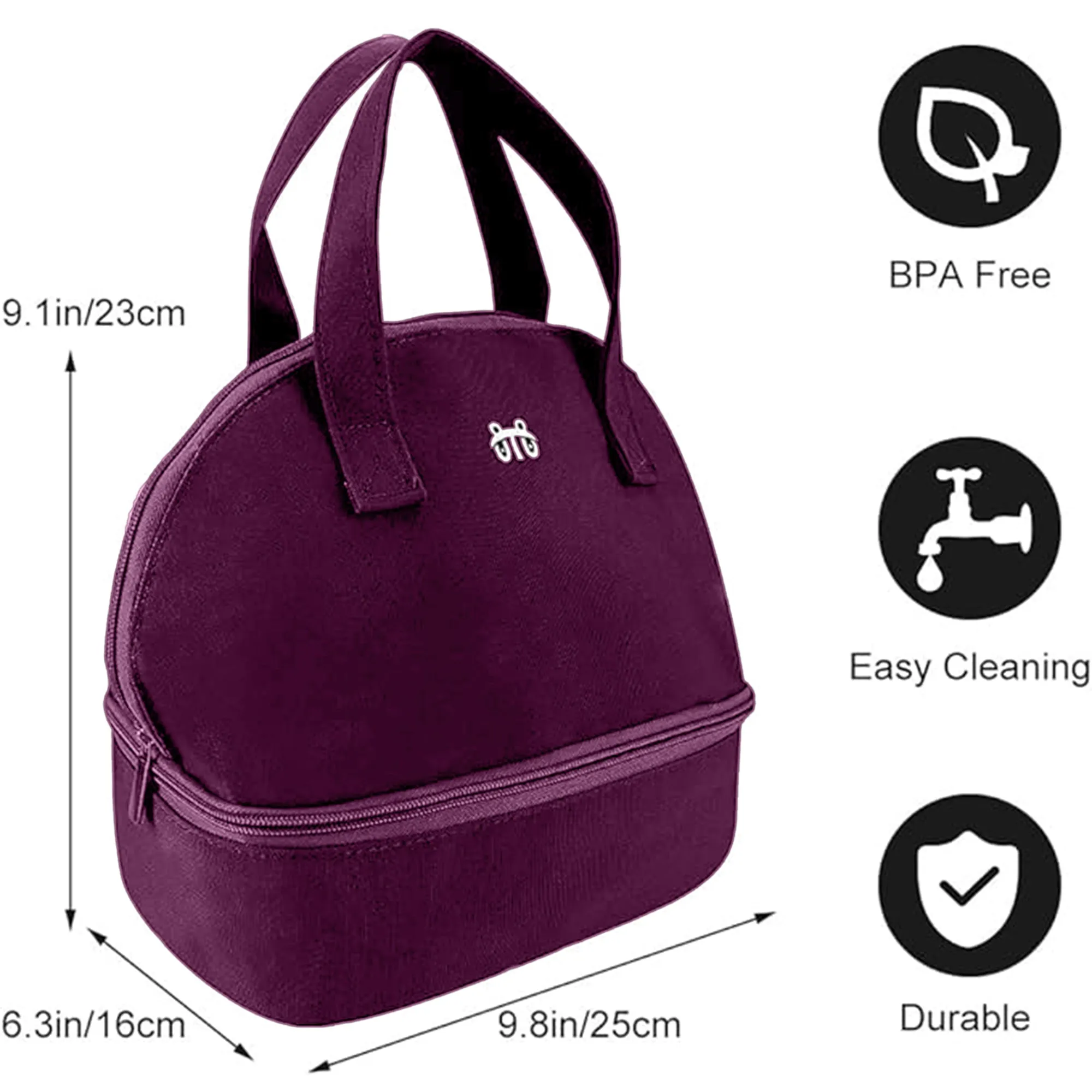 Babymoon Milk Preservation Baby Moms Mothers Diaper Bag | Portable Travel Insulated | Milk Bottle Container Storage Cooler Bag | Dark Purple