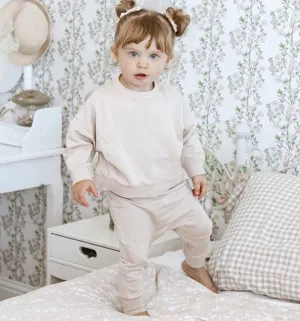BAMBOO  FLEECE JOGSUIT: Blush