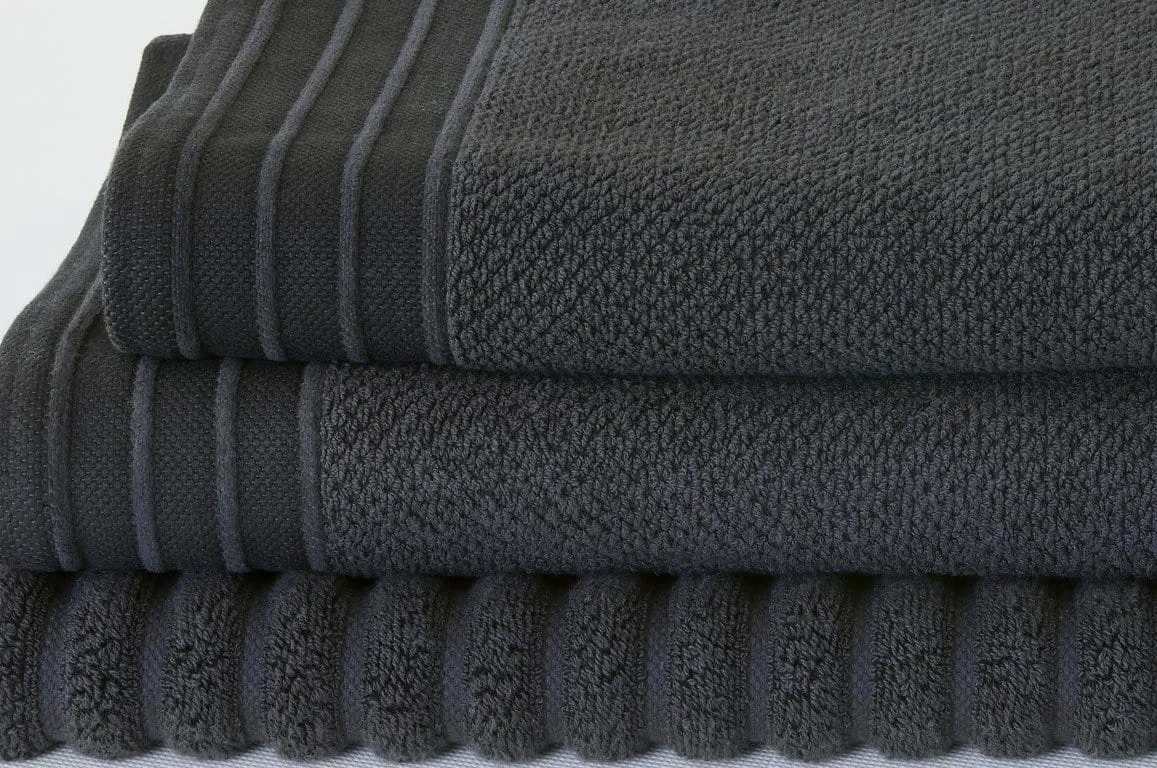 Bemboka Pure Cotton Bath Sheet - Jacquard Charcoal