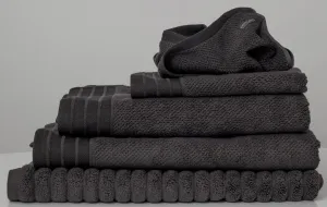 Bemboka Pure Cotton Bath Sheet - Jacquard Charcoal