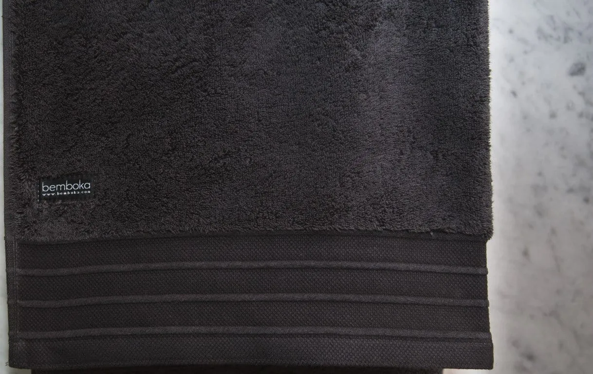 Bemboka Pure Cotton Bath Sheet - Luxe Charcoal