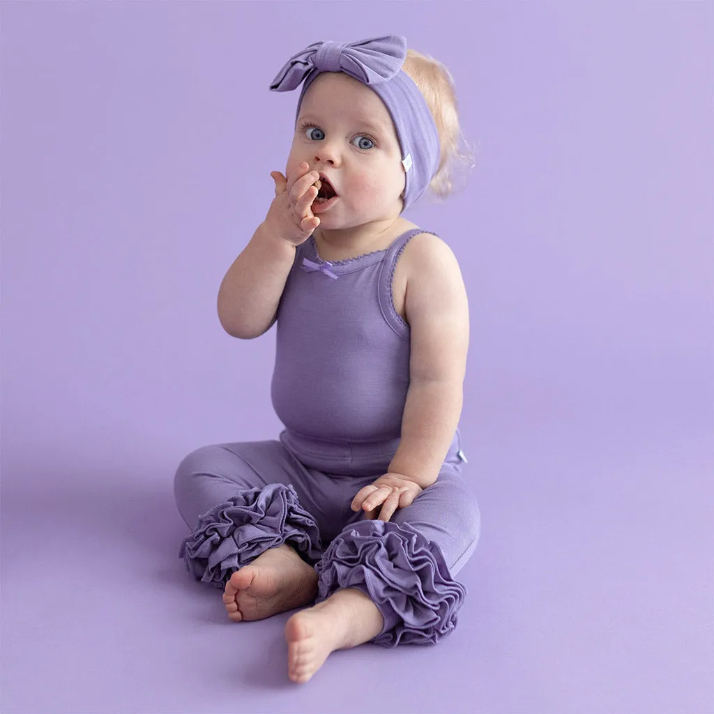 Bonny Purple Picot Bodysuit