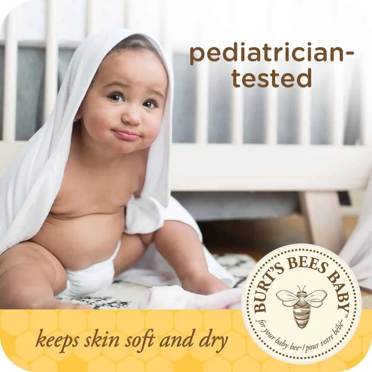 Burt's Bees Baby Chlorine-Free Wipes, 72 counts