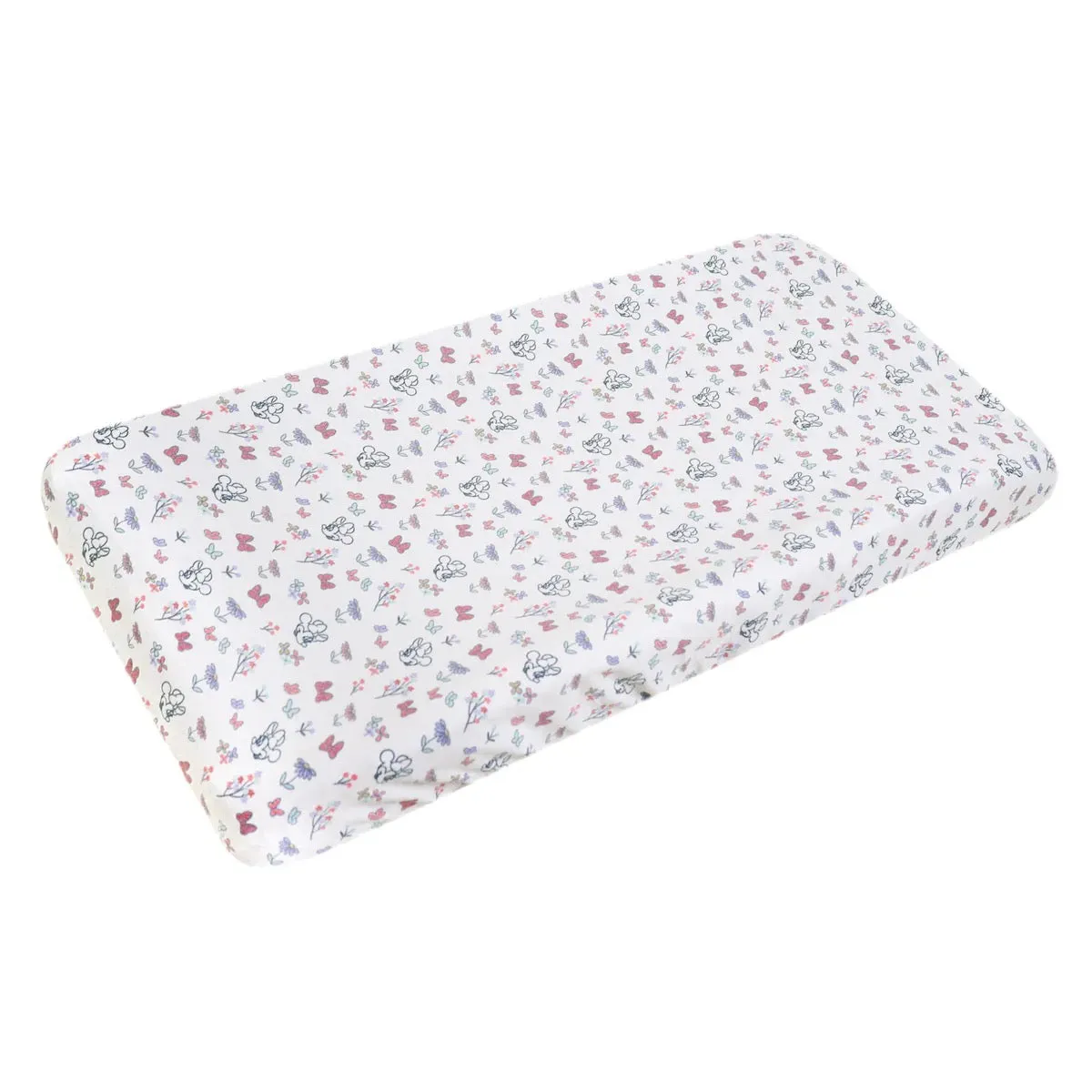 Copper Pearl Minnie Mouse's Bowquet Premium Diaper Changing Pad Cover