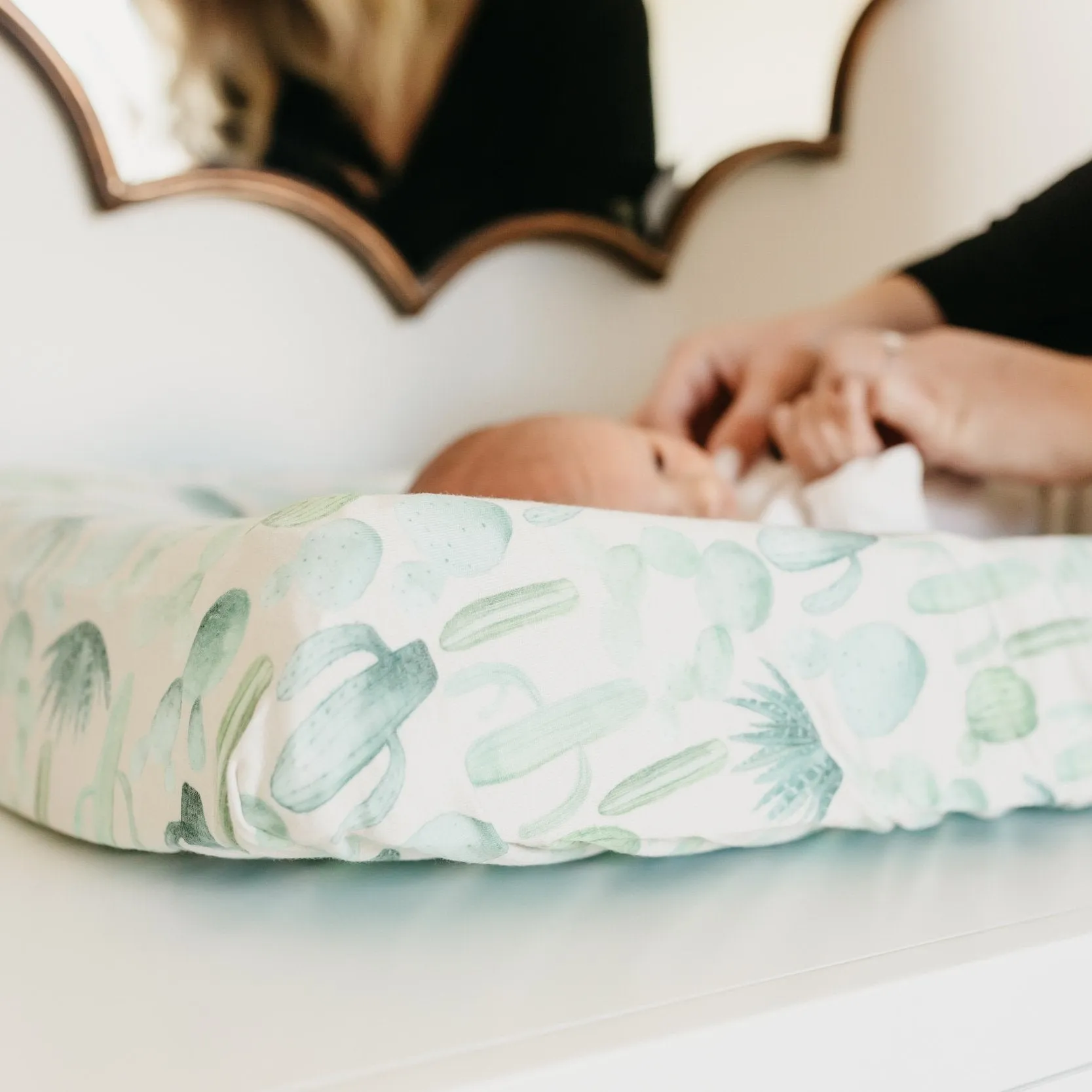 Copper Pearl Premium Knit Diaper Changing Pad Cover | Desert