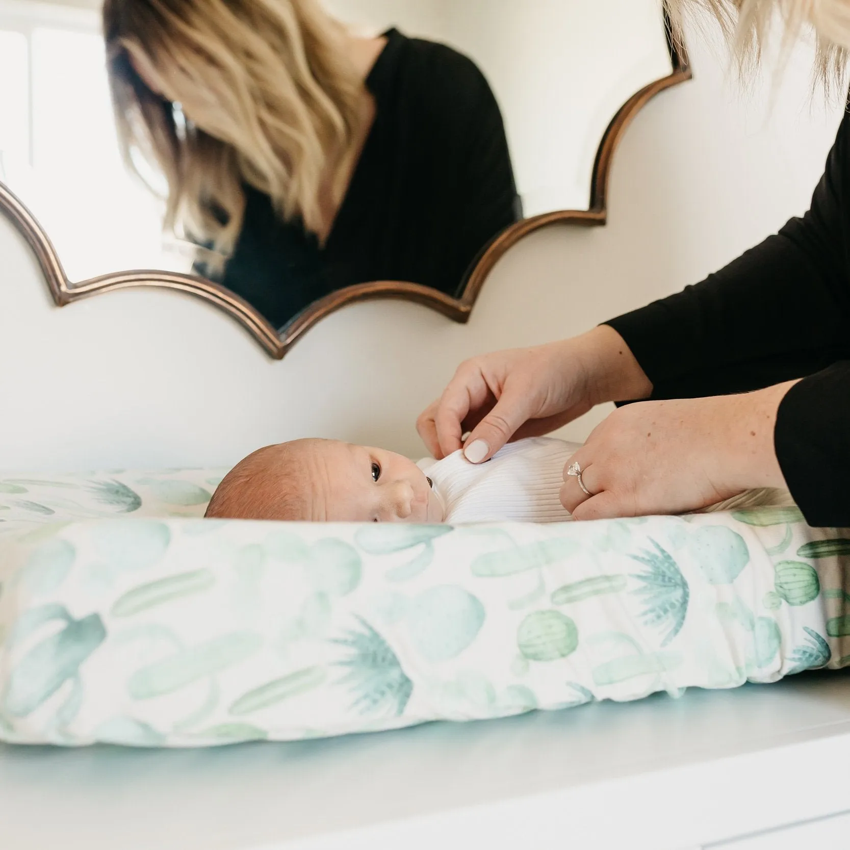 Copper Pearl Premium Knit Diaper Changing Pad Cover | Desert