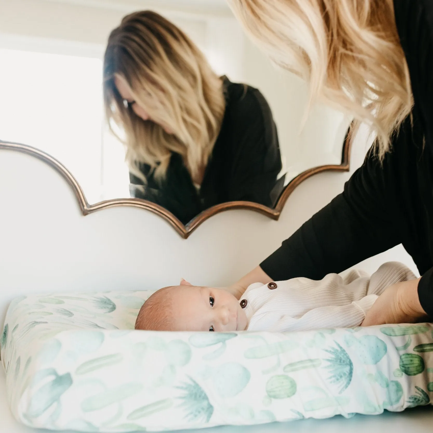 Copper Pearl Premium Knit Diaper Changing Pad Cover | Desert