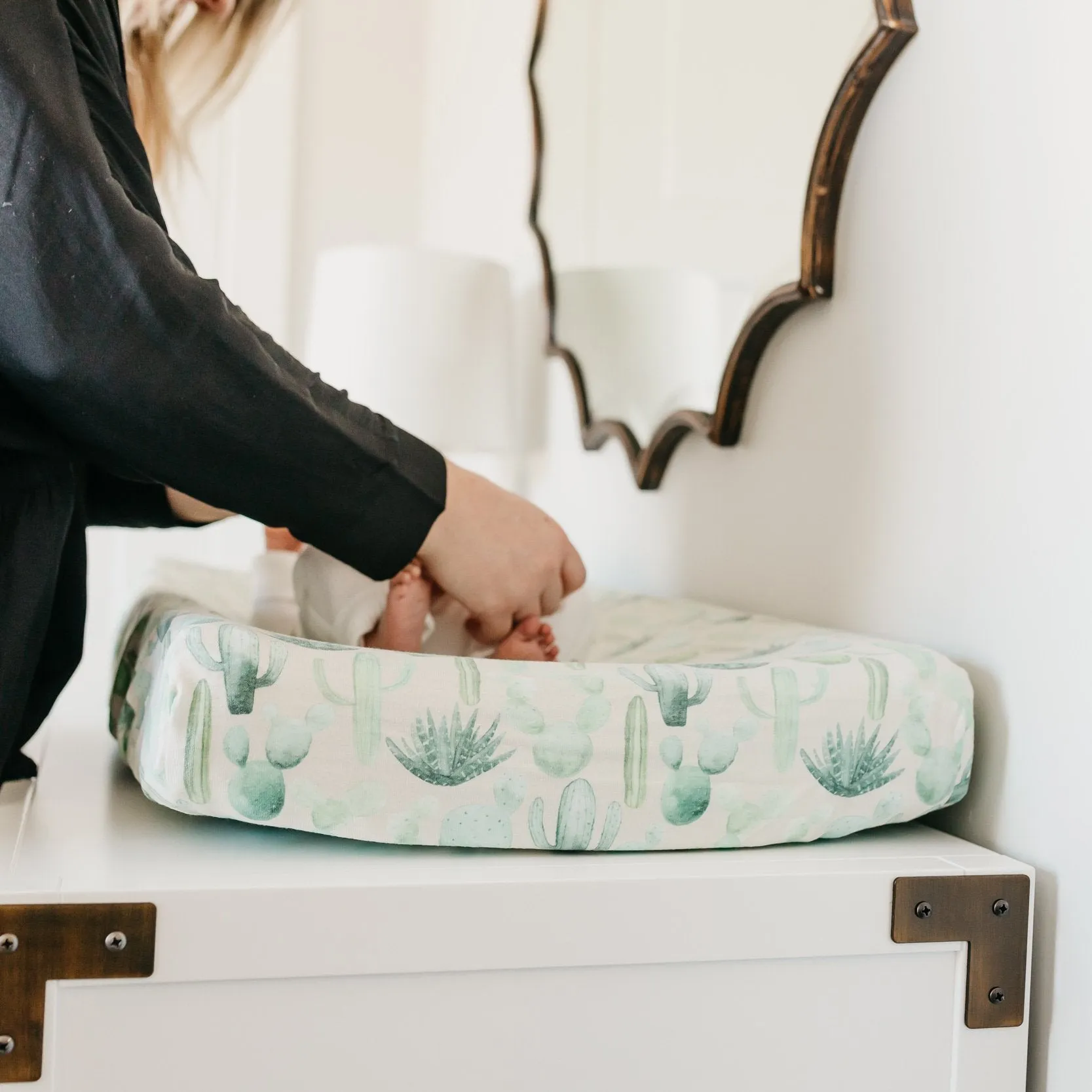 Copper Pearl Premium Knit Diaper Changing Pad Cover | Desert