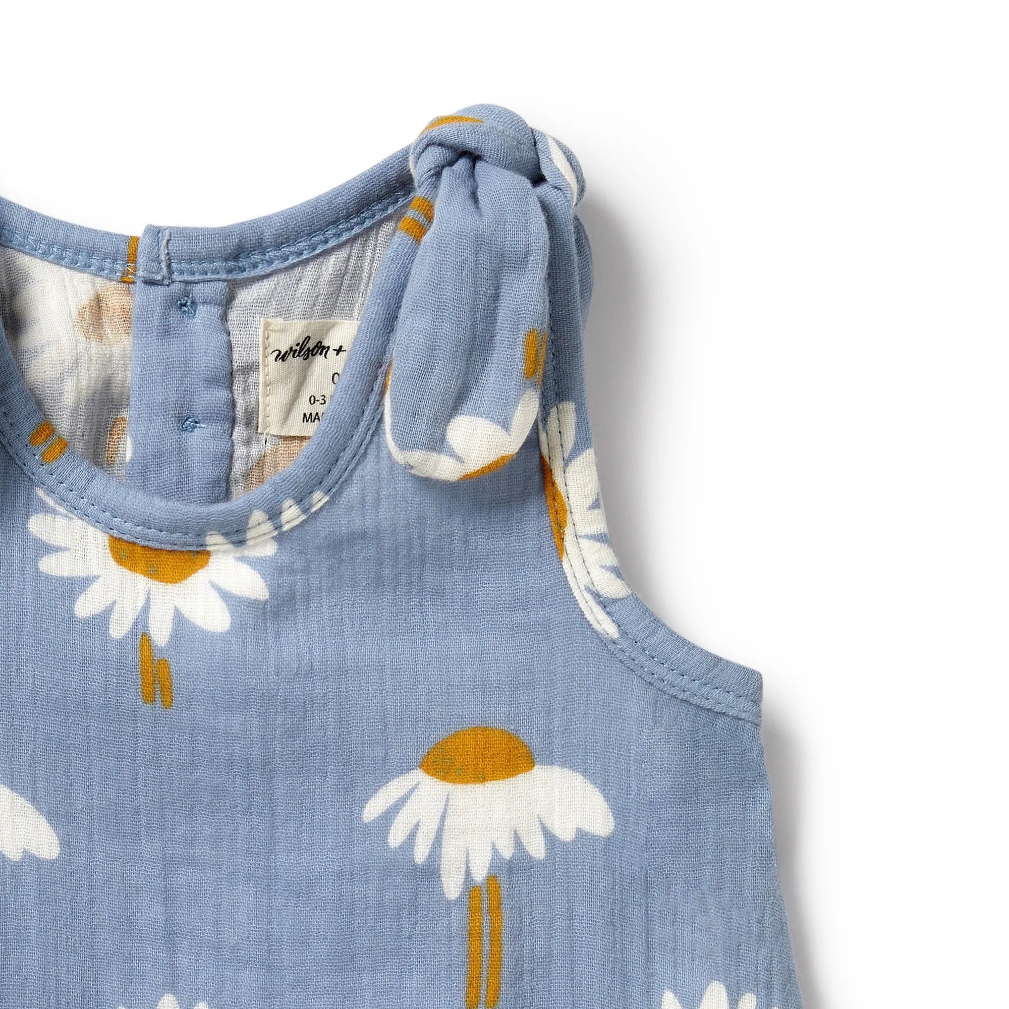 Crinkle Tie Playsuit, Daisy Floral