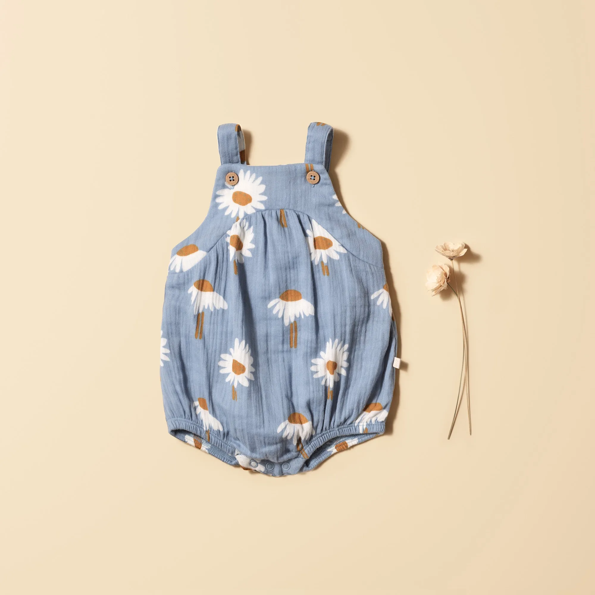 Crinkle Tie Playsuit, Daisy Floral
