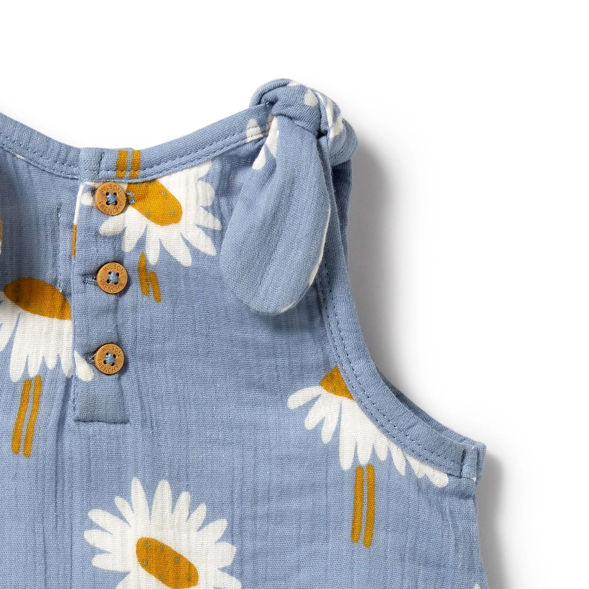 Crinkle Tie Playsuit, Daisy Floral