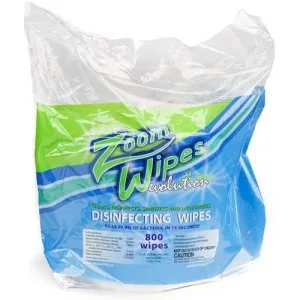 DISINFECT/ Zoom Wipes/ 800 Wipes per Roll, 4 Rolls/case