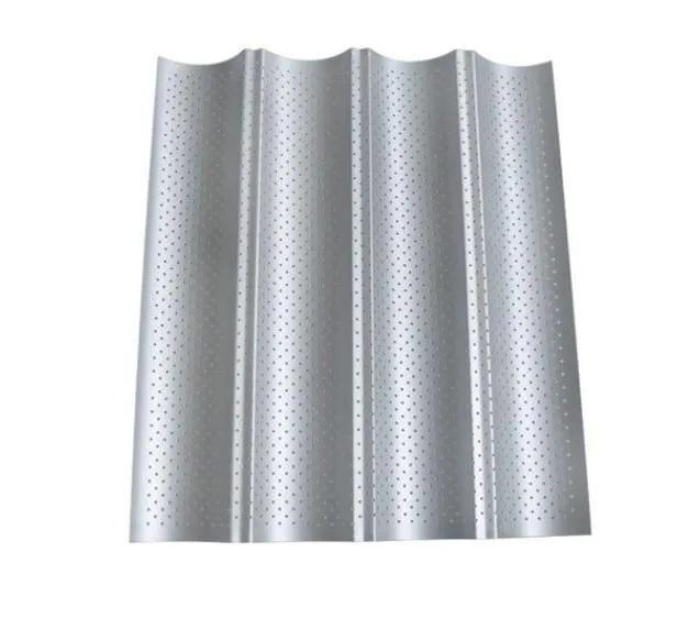Durable Wave Shaped Eco-Friendly Carbon Steel Baking Mat