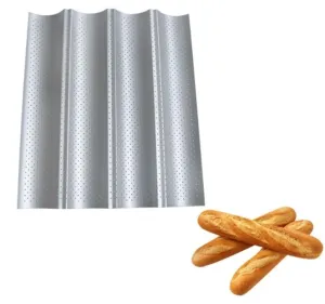 Durable Wave Shaped Eco-Friendly Carbon Steel Baking Mat