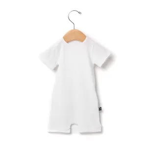 Essentials Peekabooty Rag Romper - 'White'