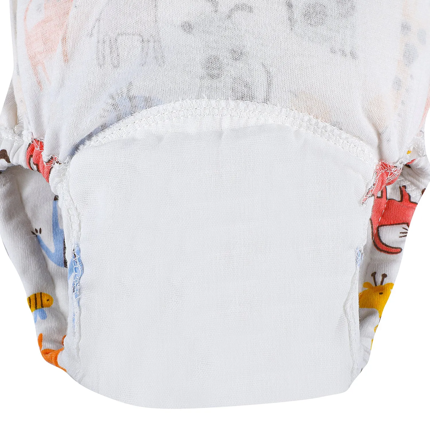 Fun In The Zoo Reusable Cloth Training Pants Clothing Accessory Diaper Panty 2 Pcs - Multicolour