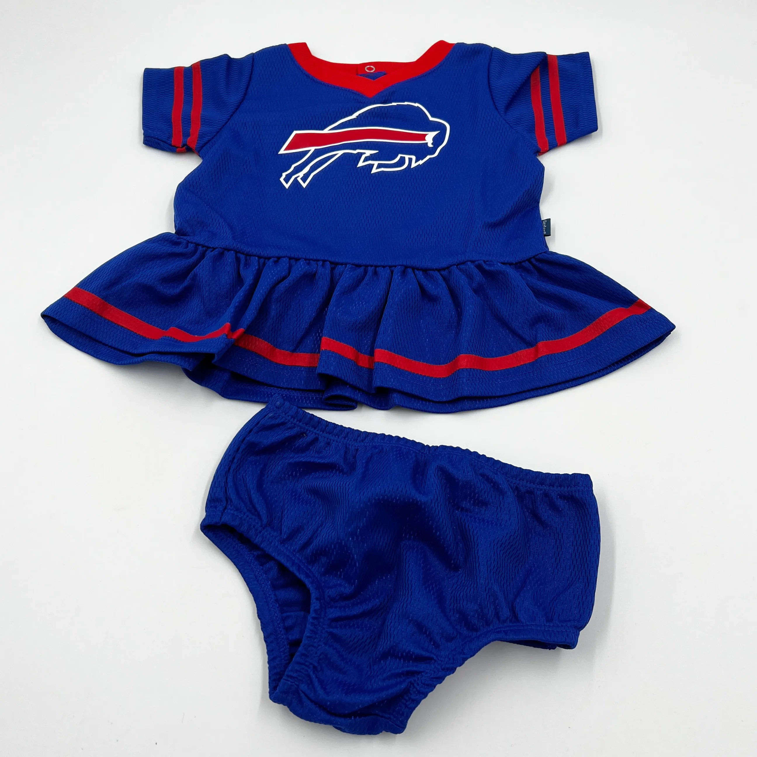 Girls Gerber Bills Royal Dazzle Dress & Diaper Cover Set