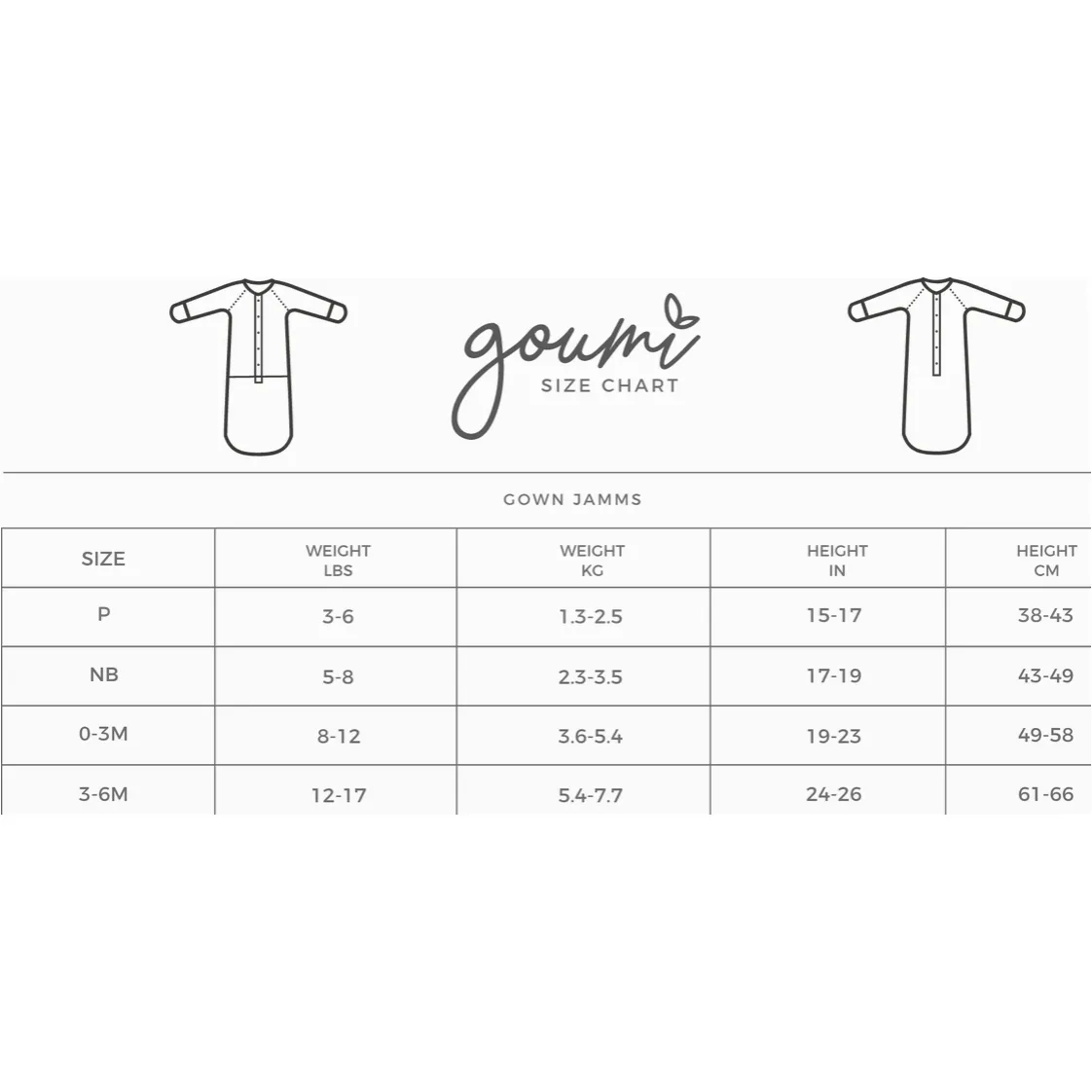 Goumi Gowns NB