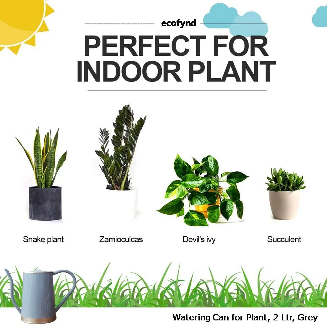 Grey Watering Can 1.5 Litre