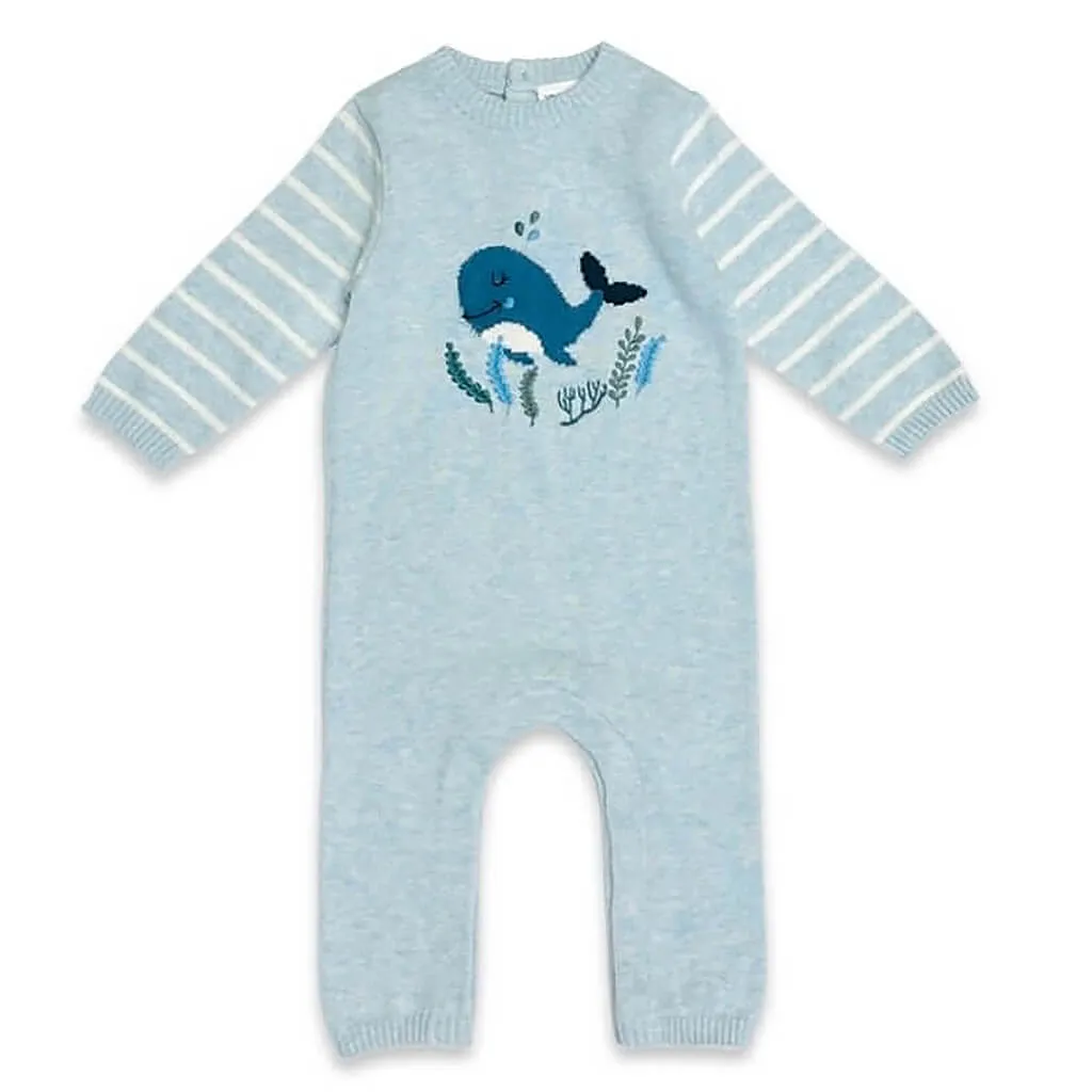 Happy Whale Knit Jumpsuit