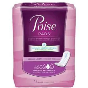 Kimberly Clark Poise Ultra With Side Shields, Superabsorbent, Discreet and Portable - One pkg of 14 each