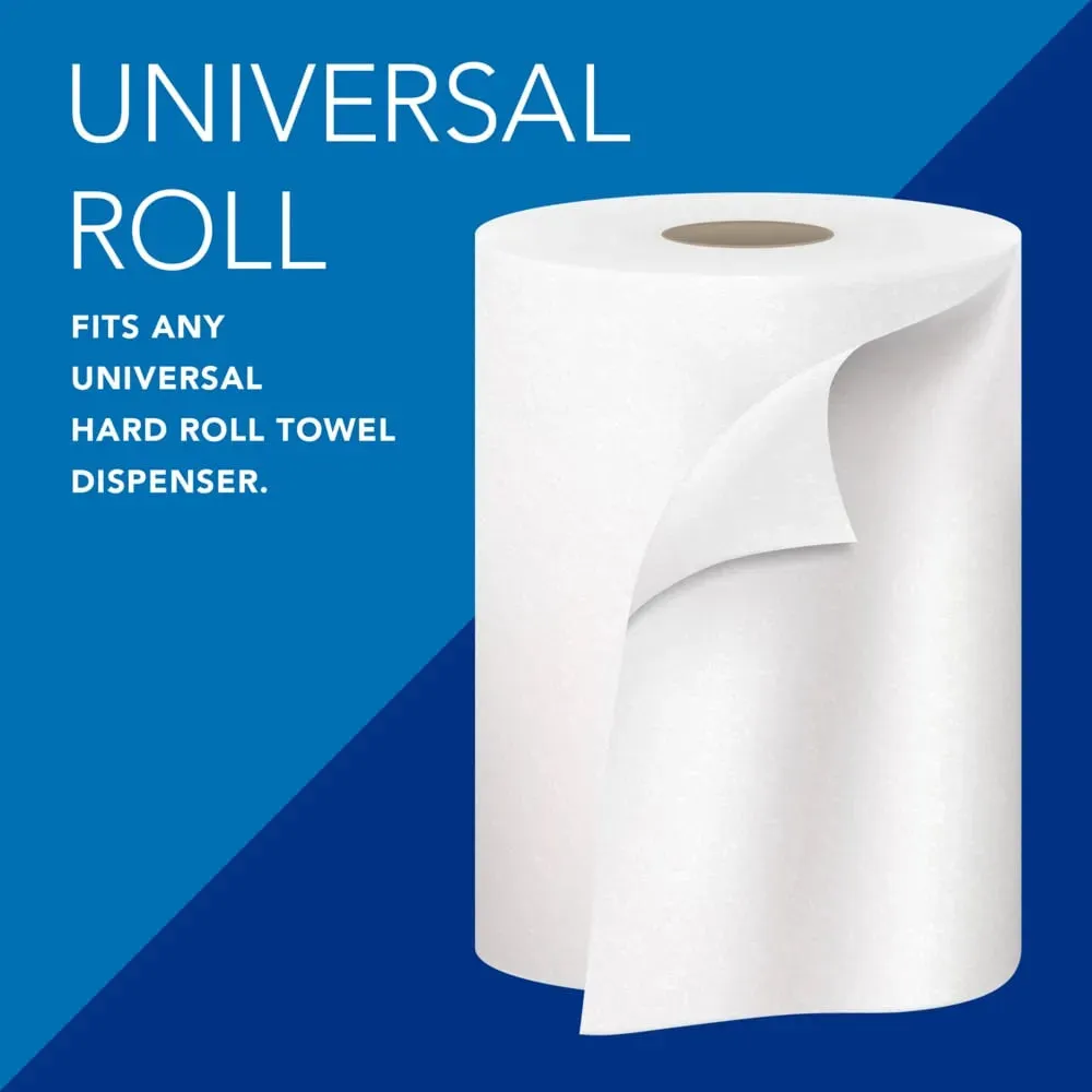 Kimberly-Clark Scott 01000 8" x 1,000' 1.5" Core White High Capacity Roll Towels, Case of 12