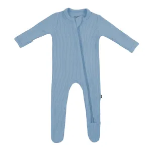 Kyte Baby - Ribbed Footie - Slate