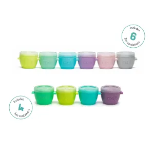 Melii Snap & Go Pods - Airtight & Leakproof Baby Food Containers - Baby Food Storage Pods for Effortless Mealtime, 2oz, set of 6    4oz, set of 4