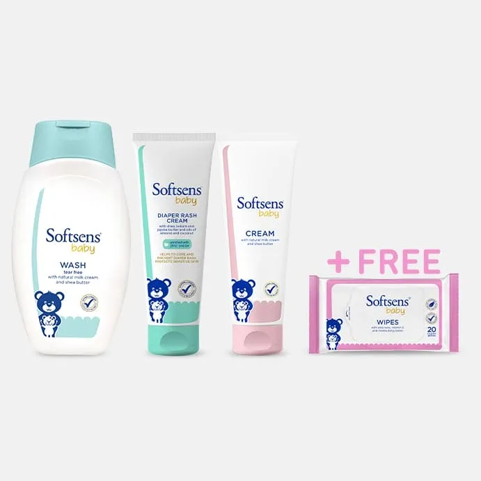 Mild & Gentle Baby Diaper   Body Care Trio