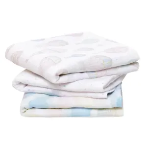 Muslin Squares 3 Pack Above the Clouds