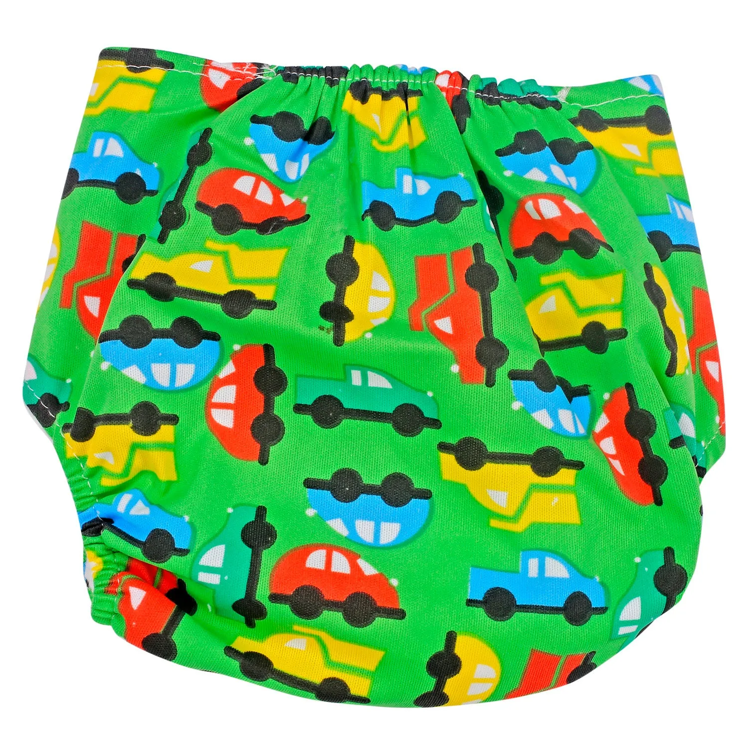 On-The-Go Orange And Green Reusable Diaper